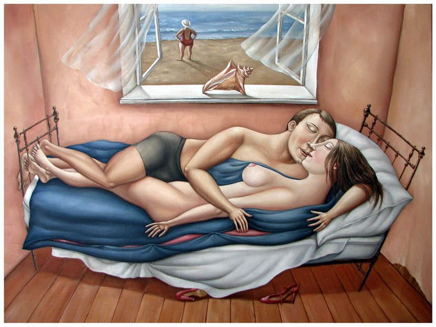 Sueño Óleo Lienzo Desnudos