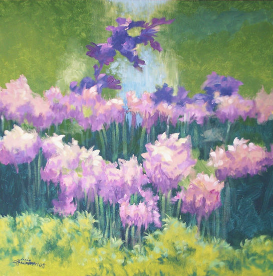 VIOLETA Oil Canvas Floral Painting