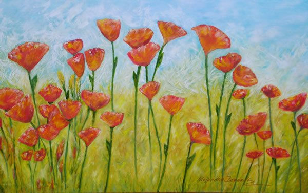 Tulipanes Oil Canvas Landscaping