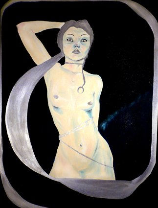 Se Alza la Luna Oil Canvas Nude Paintings