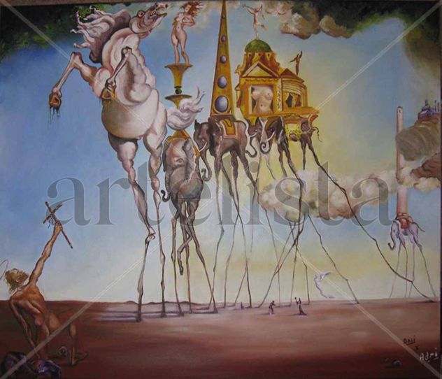 replica de Dali Las Tentaciones de San Antonio