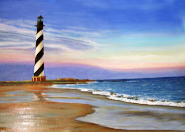 FARO,CAPE HATTERAS,USA Oil Canvas Landscaping