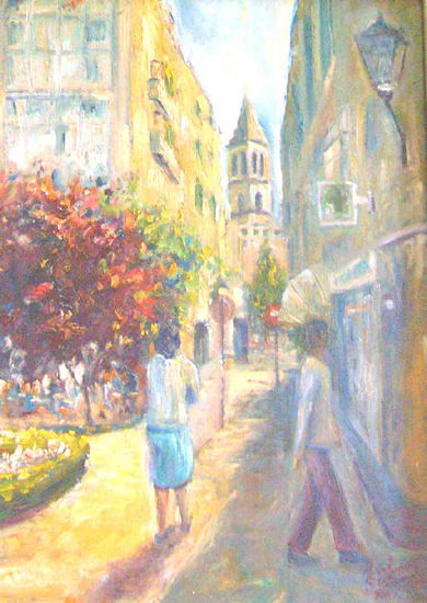 PLAZA DE SAN MIGUEL Oil Canvas