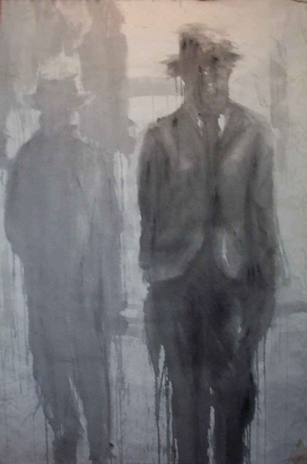 "Hombres caminando"