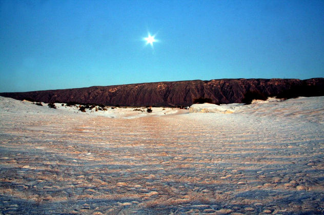 Dunas de sal en Luna llena, México