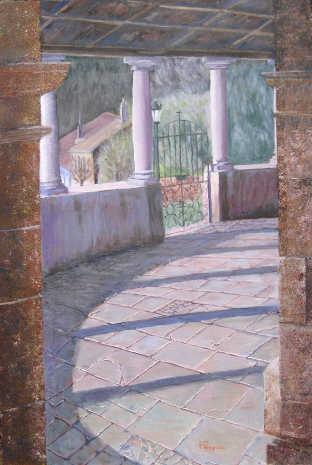 paisaje con columnas
