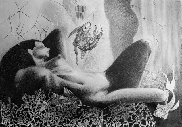 Desnudo en el fondo Graphite