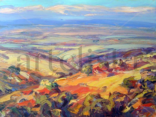 Desde los montes de Toledo Oil Canvas Landscaping