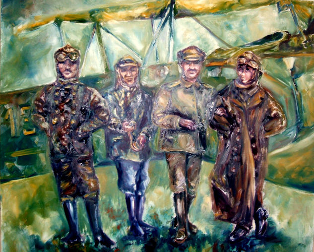 Entre camaradas Oil Canvas Figure Painting