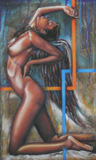 sensualidad angelical Óleo Lienzo Desnudos