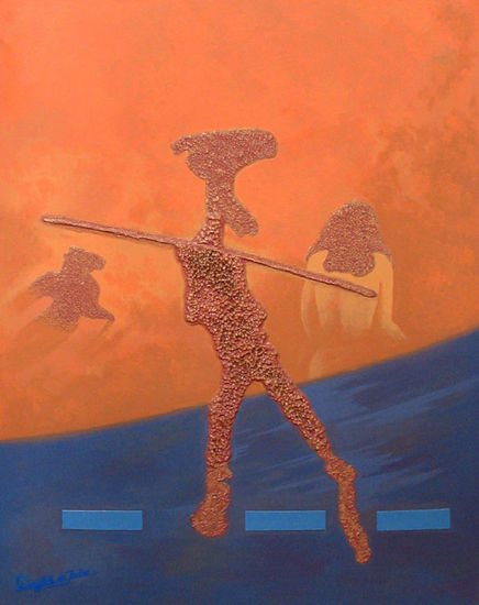 LA LIBERTAD DEL SUBCONSCIENTE Acrylic Canvas Figure Painting