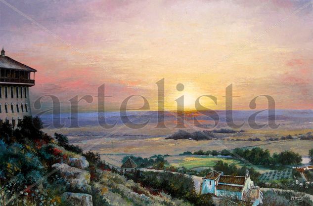 Carmona (Amanecer en la Vega) Oil Canvas Landscaping