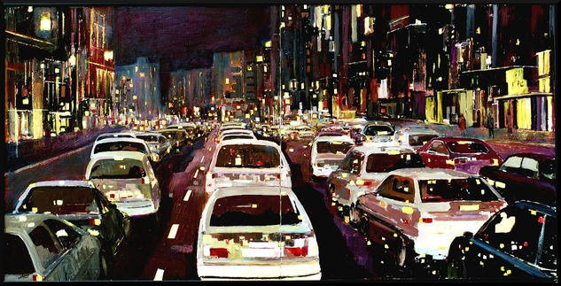 gran via Oil Canvas Landscaping