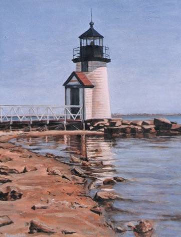 BRANT POINT LIGHT,MASSACHUSETT Oil Canvas Others