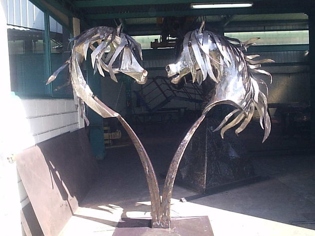 caballo  espejo de  bellesa de luna