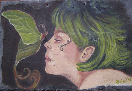 Duende con mariposa