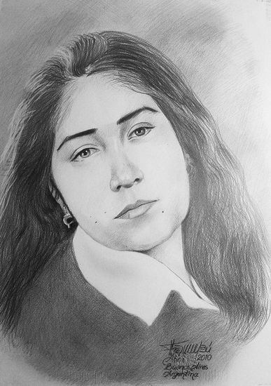 Retrato de Mujer Joven Graphite