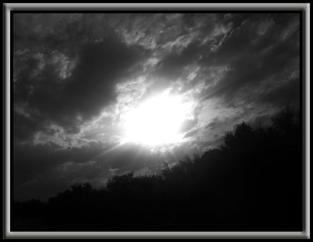 Precipicio celestial Nature Black and White (Digital)