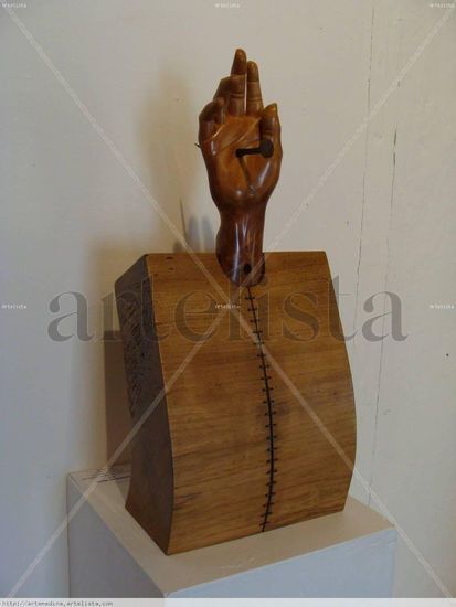 "Alegoria del dolor" Wood Figurative