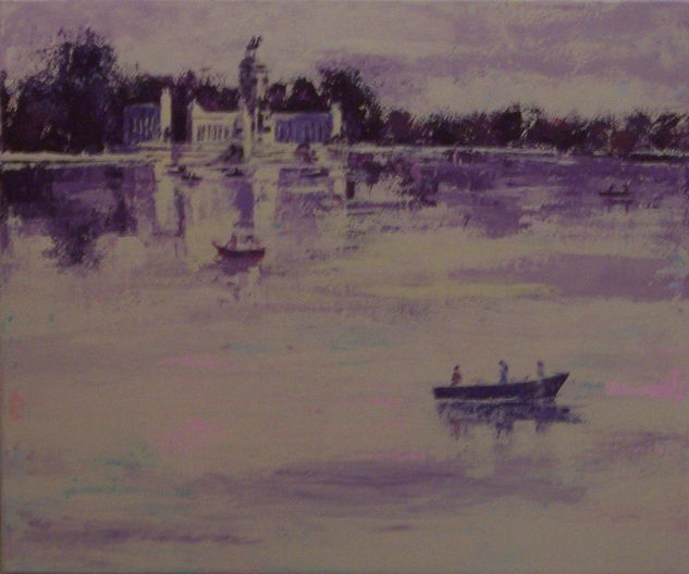 Retiro, Monumento a Alfonso XII Acrylic Canvas Landscaping