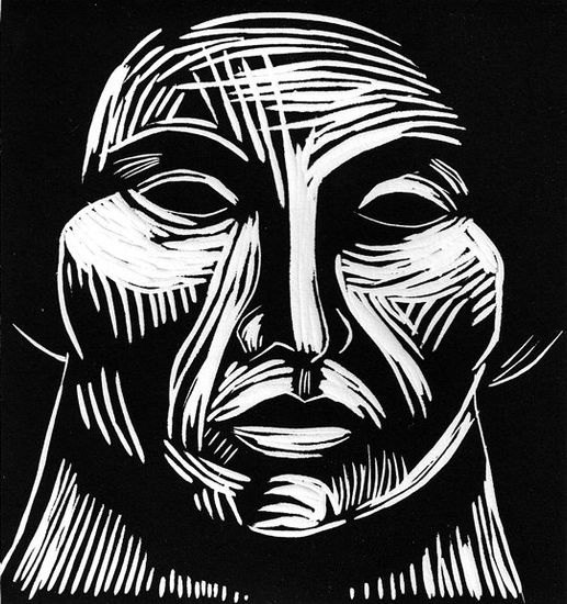 El Desaparecido Linocut