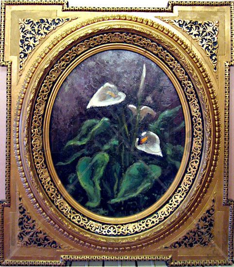 Lirios Oil Canvas Floral Painting