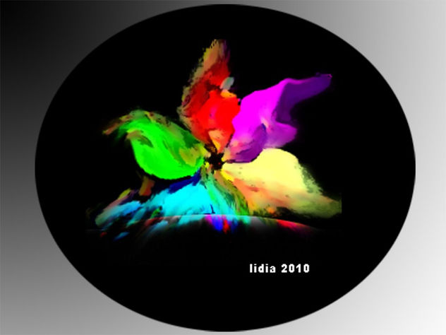 arte digital - la flor del paraiso
