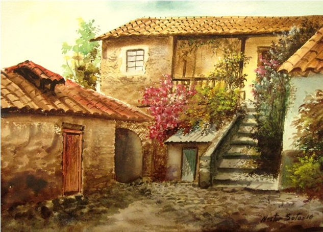 la casona de mi infancia Watercolour Card Others