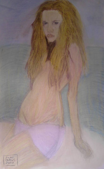 Pastel Pastel Paper Nude Paintings