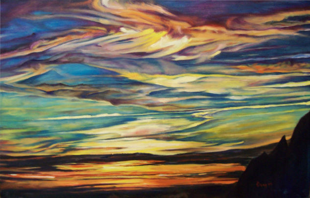 Atardecer Oil Canvas Landscaping