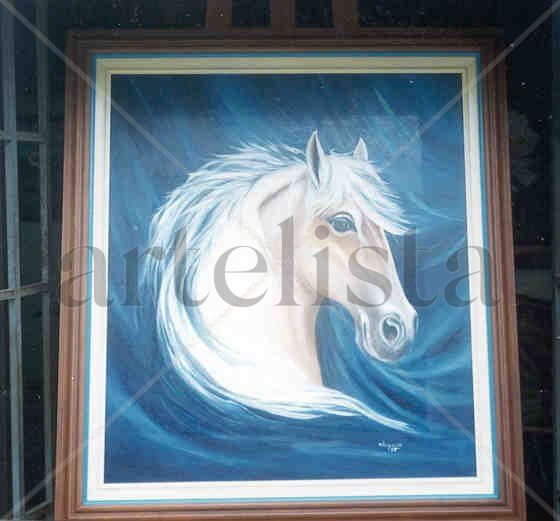 Cabeza de Caballo azul