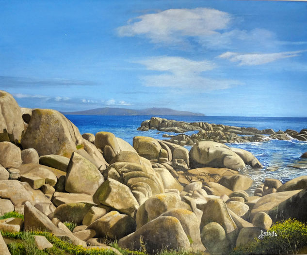 Punta Abelleira Oil Canvas Marine Painting