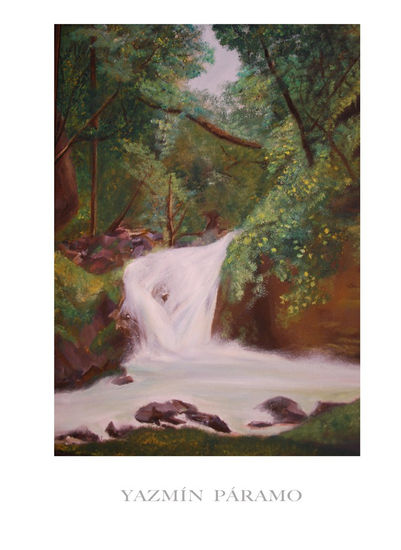 Cascada Oil Canvas Landscaping