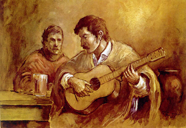 Arriero tañendo la bigüela