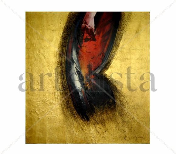 GESTACION DORADA Mixed media Canvas Others