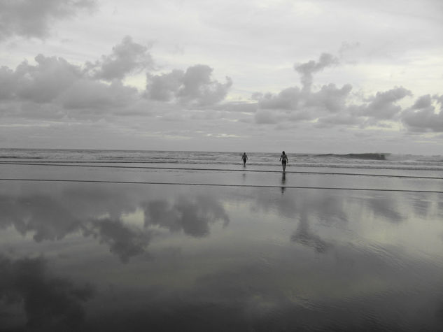 Serie "Mi reflejo ... es el mar" Naturaleza Blanco y Negro (Digital)