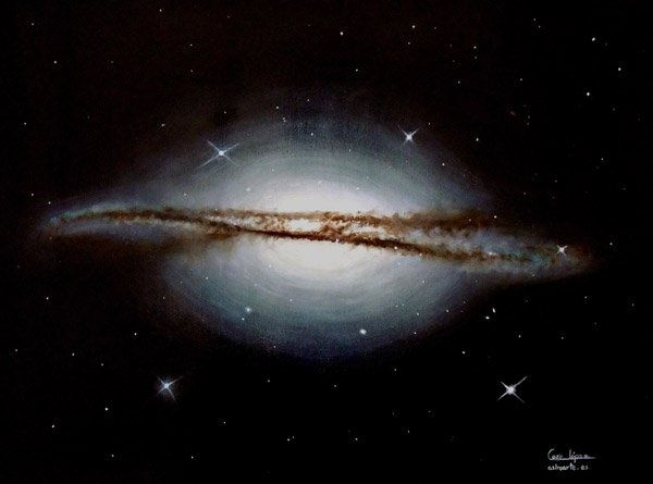 Galaxia ESO 510-G13 Óleo Lienzo Otros