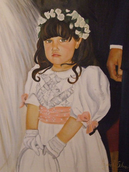 Retrato de mi hija Oil Canvas