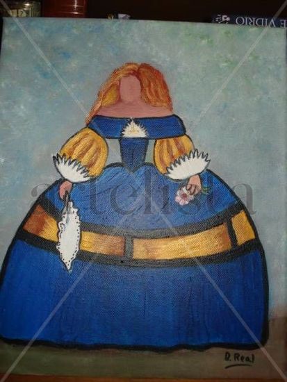 Menina Oil Canvas Figure Painting