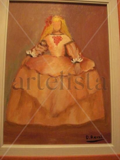 Menina Oil Canvas Figure Painting