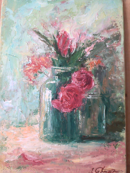 Tarros con flores.
