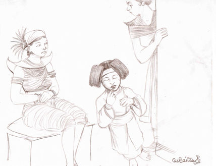 Una niña...