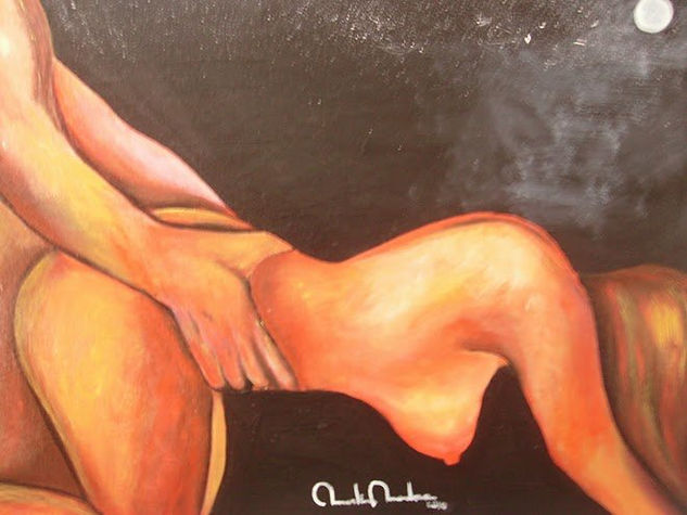 El blanco de tus manos Acrylic Canvas Nude Paintings