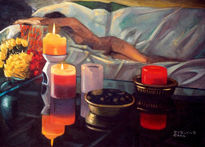 Desnudo con velas