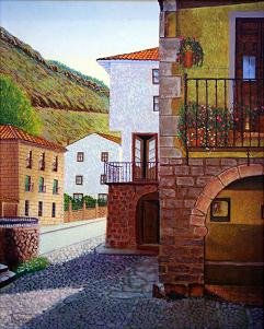 Casino de Ortigosa Oil Canvas Landscaping