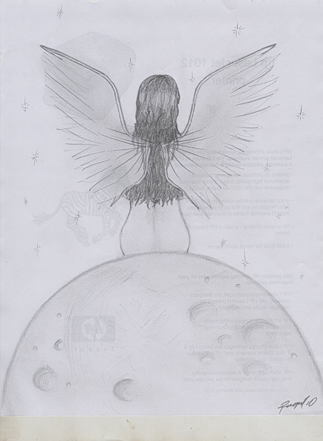 SENTADA EN LA LUNA