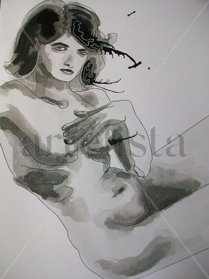 Sexo Ink Paper Nude Paintings