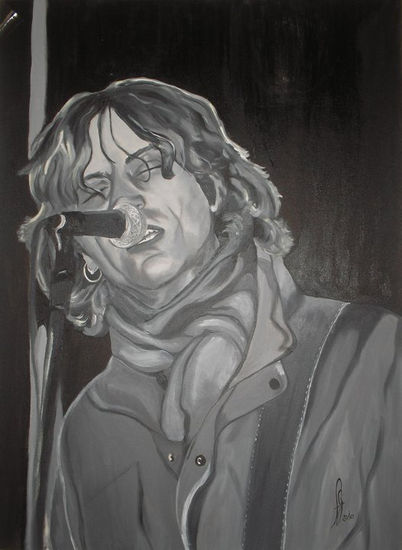 Cantante Oil Canvas Portrait