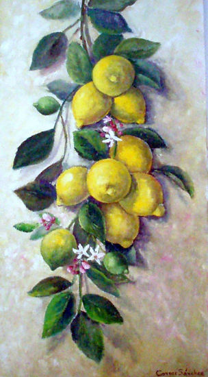 limones Oil Canvas Still Life Paintings