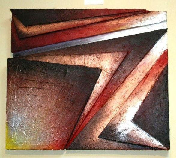 triangulacion en relieve Acrílico Tabla Otros